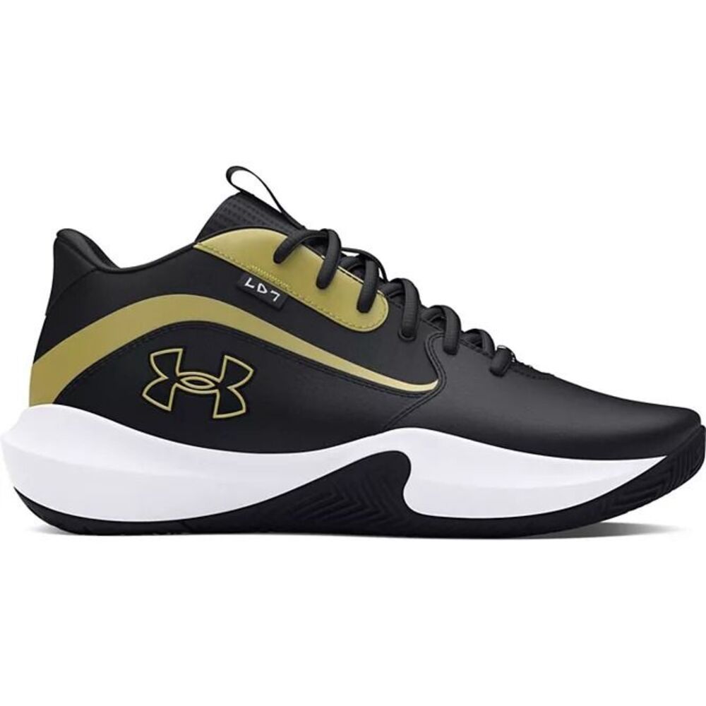 Under Armour Lockdown 7 Low Sneakers Gold/Black Men's Sz 11.5 - (3028512-001)